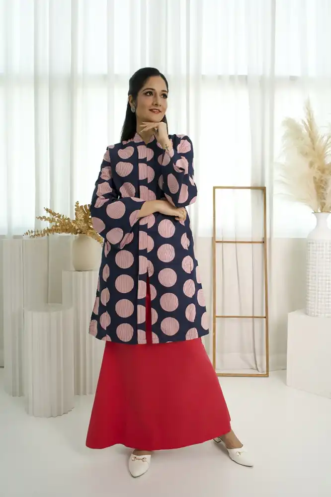 Rona Raya Kurung Collection - Polka Pop 2 piece set